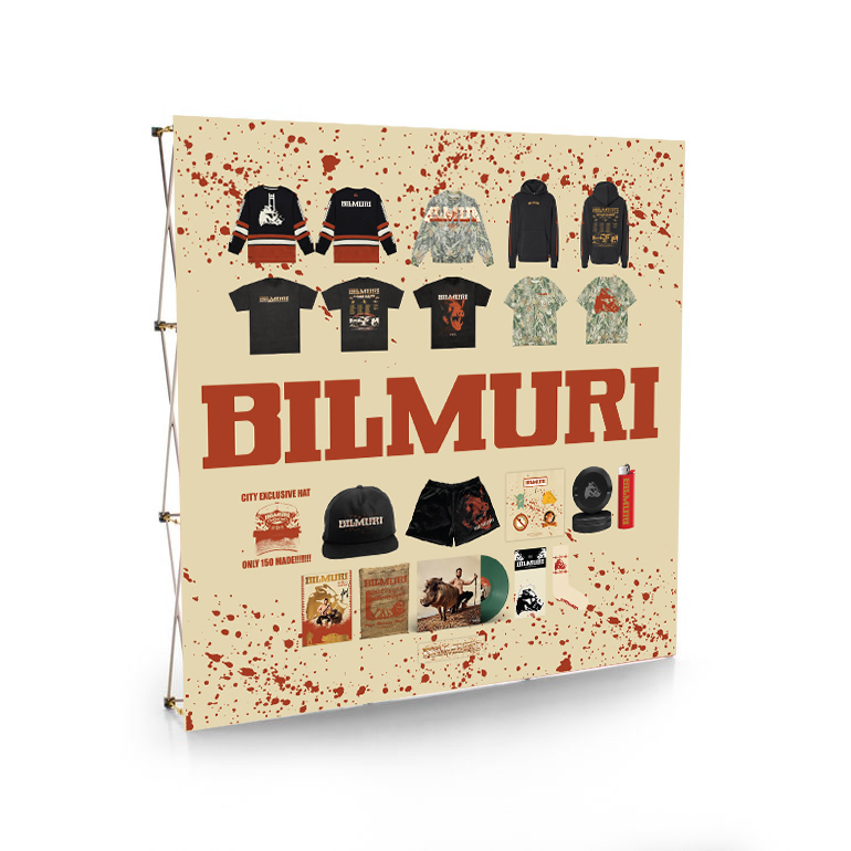 music merch backdrop