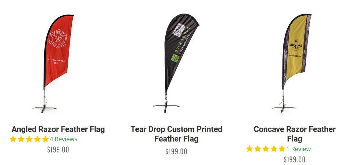 Custom Printed Feather Flags & Banners