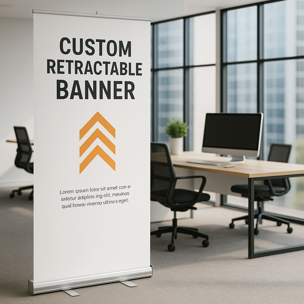 Learn how custom retractable banners can transform your trade show booth. Discover design tips, setup advantages, and how to choose the best retractable banner for your next event.