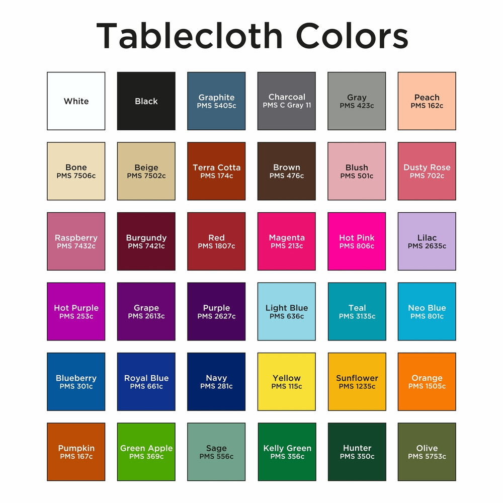 Colors for a Custom 3-Sided Tablecloth from Custom Banner Lab